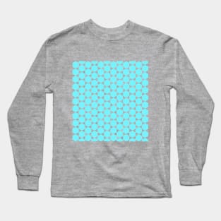 Concentric hexagons - blue Long Sleeve T-Shirt